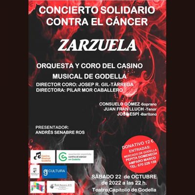 Concert benèfic SARSUELA contra el càncer de l'Orquestra i cor del CMG